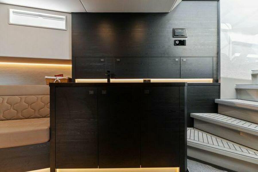 Galley and lower-deck interior